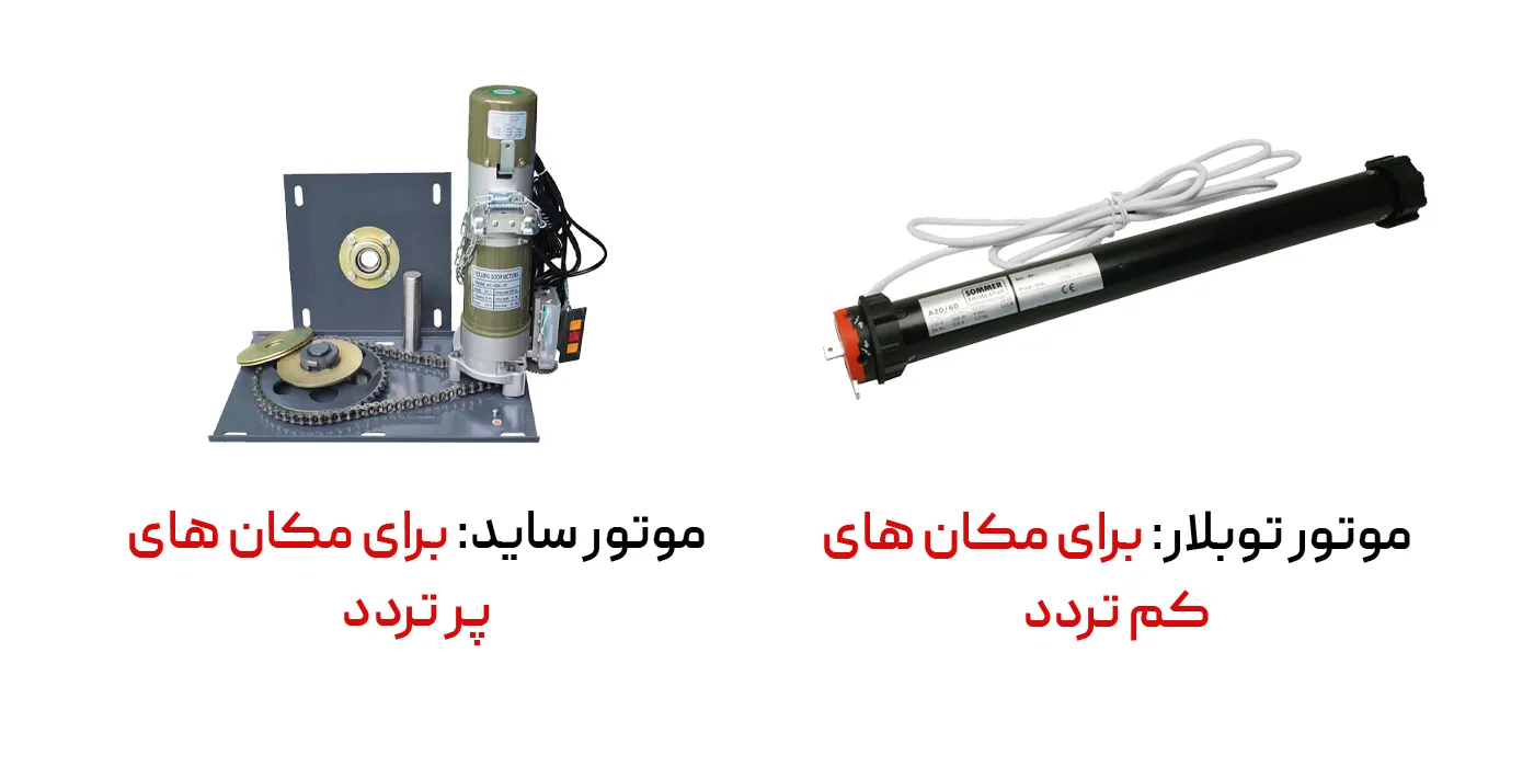 تفاوت انواع موتور کرکره برقی