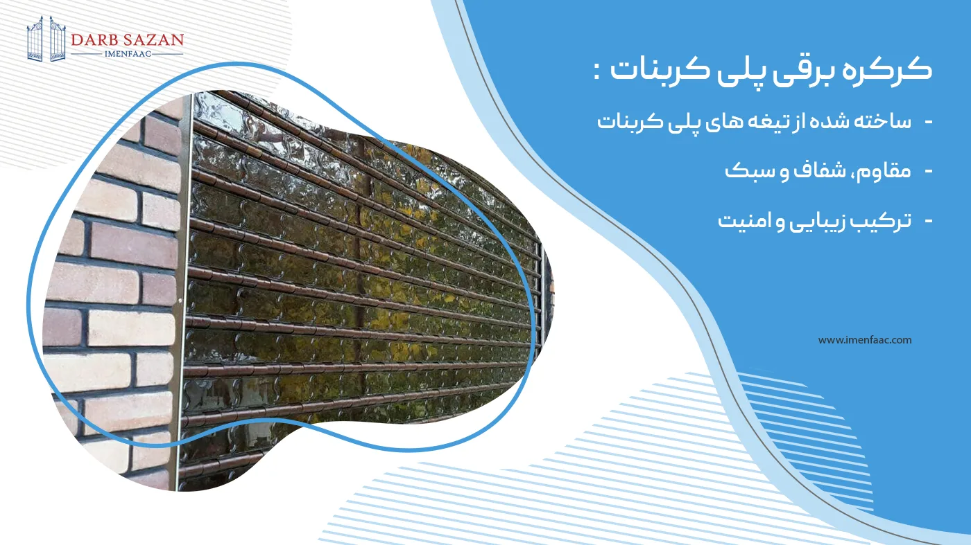 ویژگی های کرکره برقی پلی کربنات