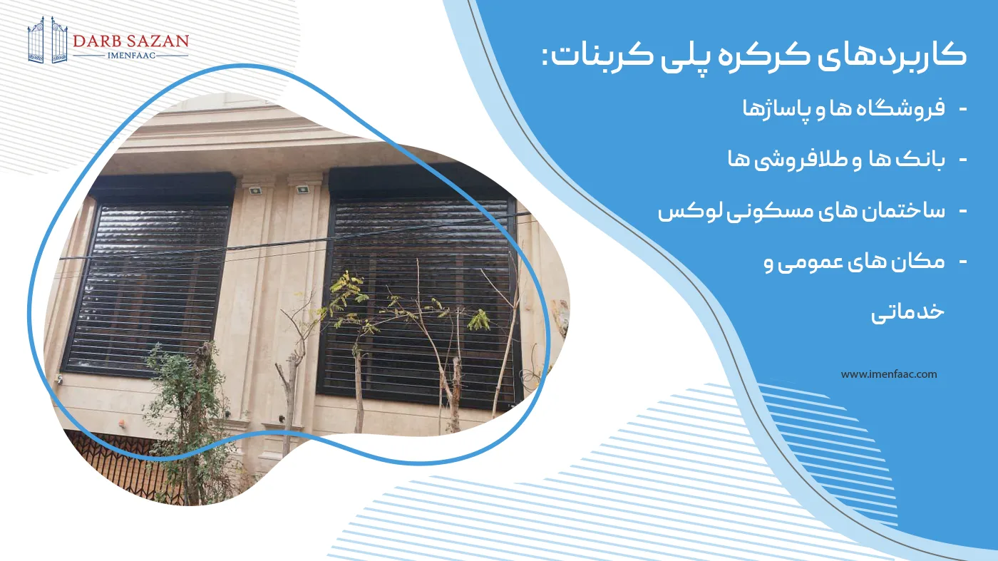 کاربردهای کرکره برقی پلی کربنات